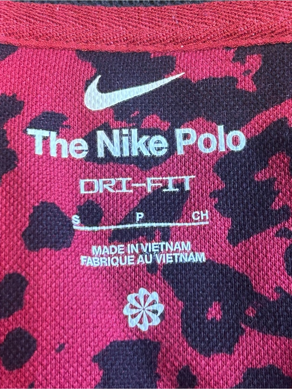 Nike Dri-FIT Leopard Print Cropped Loose Fit Golf Polo S - Picture 8 of 12